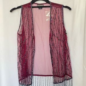 Vintage beaded vest